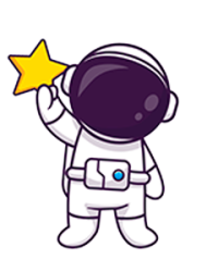 Astronauta Animado Com Estrela Na Mao B.png - Contabilidade em Santa Catarina | Amaral Contabilidade